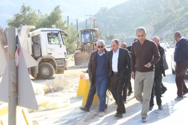 وزير الأشغال: انجاز تأهيل مدخل جرش الجنوبي في أقرب فرصة
