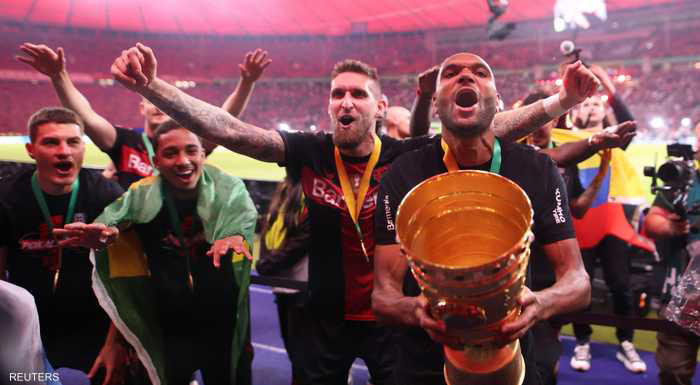 ليفركوزن ينتزع كأس ألمانيا بعشرة لاعبين ويحصد الثنائية