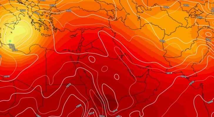 ارتفاع على درجات الحرارة ولا امطار متوقعة خلال الاسبوع الحالي