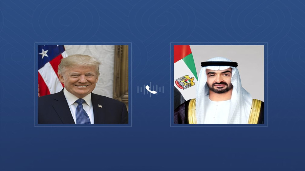 رئيس الإمارات وترامب يبحثان جهود وقف إطلاق النار في غزة
