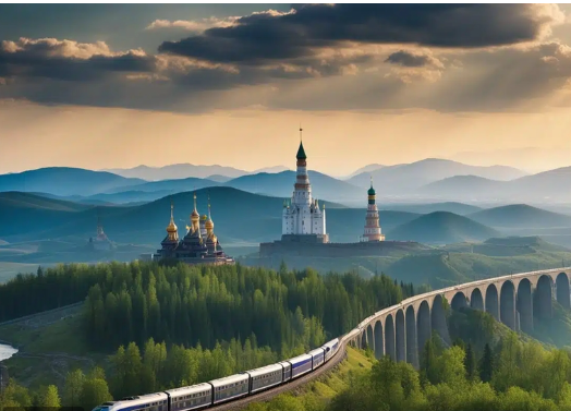 قطار عبر سهول روسيا الذهبية ورحلة عبر التاريخ