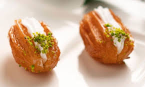 طريقة عمل بلح الشام بالقشطة