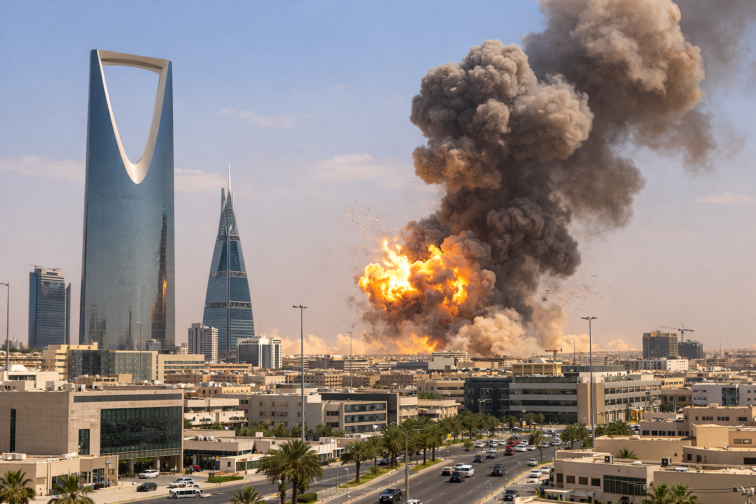 وكالة الصحافة الفرنسية: دوي انفجارات شرقي "الرياض"