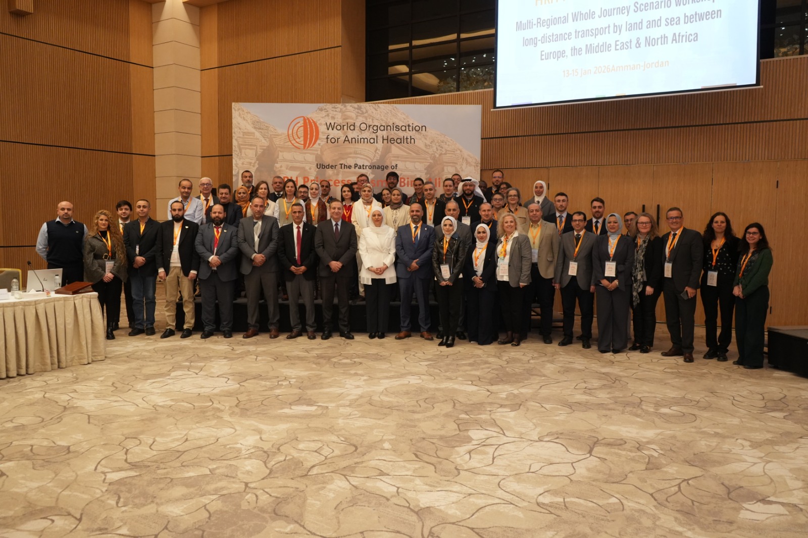 برعاية سمو الأميرة بسمة بنت علي ..  ورشة دولية في عمّان حول نقل الحيوانات الحية بين أوروبا والشرق الأوسط وإفريقيا