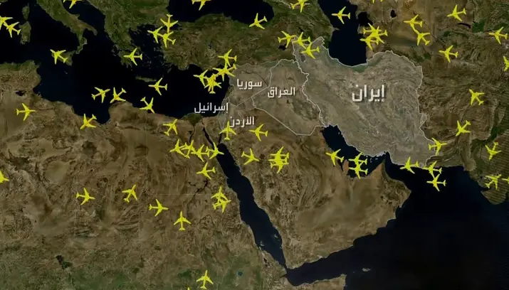 تصاعد التوتر مع إيران يشلّ الأجواء ..  رحلات معلّقة ومسارات بديلة