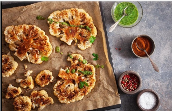 قرنبيط مشوي بالتتبيلة للرجيم 