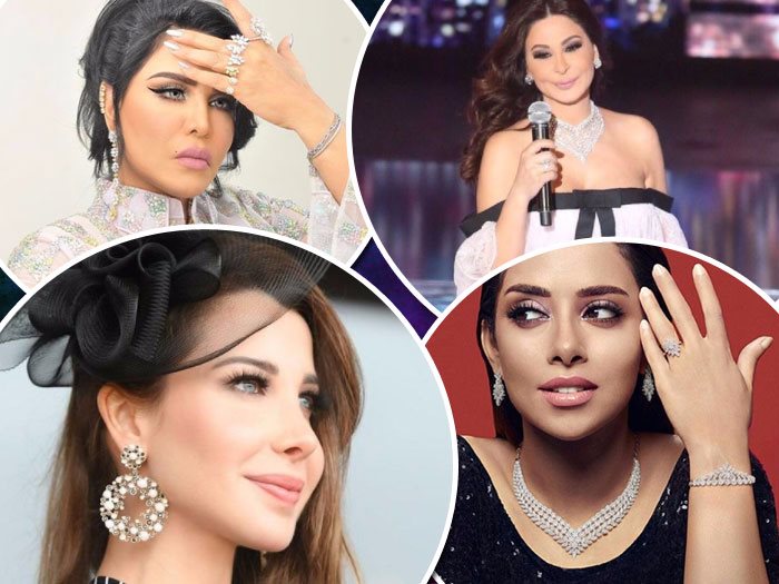 بالصور .. المجوهرات تشتعل بين الفنانات