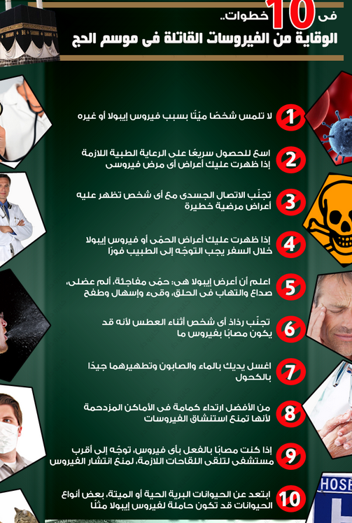 10 نصائح للوقاية في موسم الحج المقدس