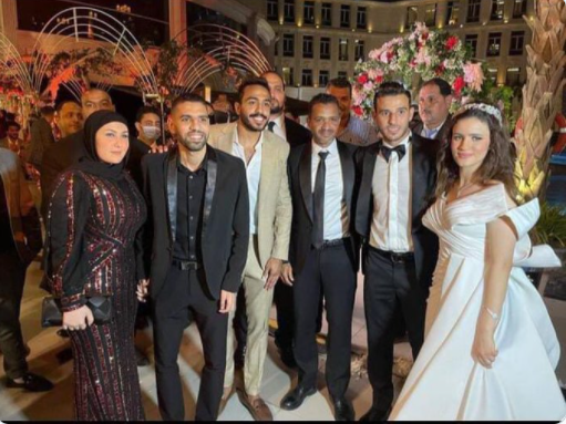 بالفيديو والصور  ..  عمرو دياب ومحمد رمضان وعمر كمال يشعلون فرح حمدي فتحي لاعب النادي الأهلي 