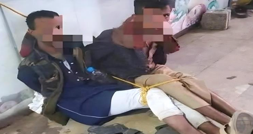 اليمن  ..  سرقة أحذية المصلّين تثير سخطاً شعبياً واسعاً ..  وربط اللصوص أمام المسجد