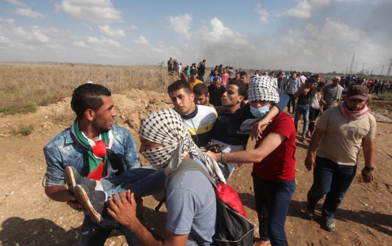 إصابة 37 فلسطينيا برصاص الاحتلال على حدود غزة