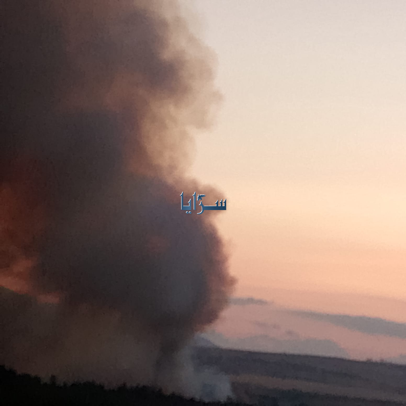 بالفيديو والصور ..  مخاوف من امتداد حريق كبير من الأراضي المحتلة إلى الأراضي الأردنية