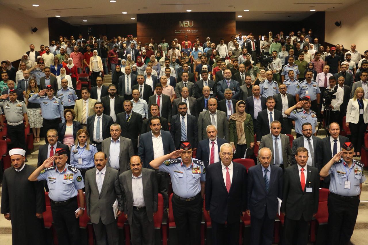 انطلاق اعمال مؤتمر الأمن المجتمعي في جامعة الشرق الأوسط 