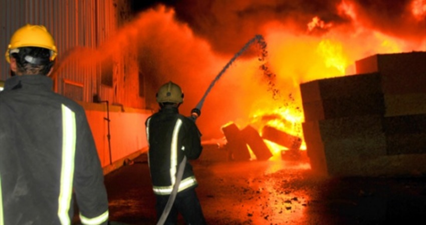 إصابة 4 أشخاص بحريق مطعم في جرش