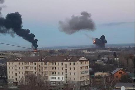 أوكرانيا ..  انفجارات تهز مدينتي كييف ولفيف