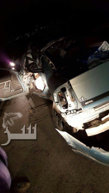 وفاة حدث واصابة 3 اخرون في حادث مروع بلواء بني كنانة  ..  صور 