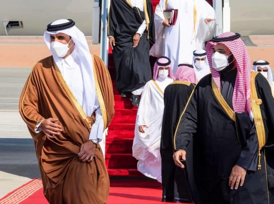 أمير قطر يهاتف ابن سلمان