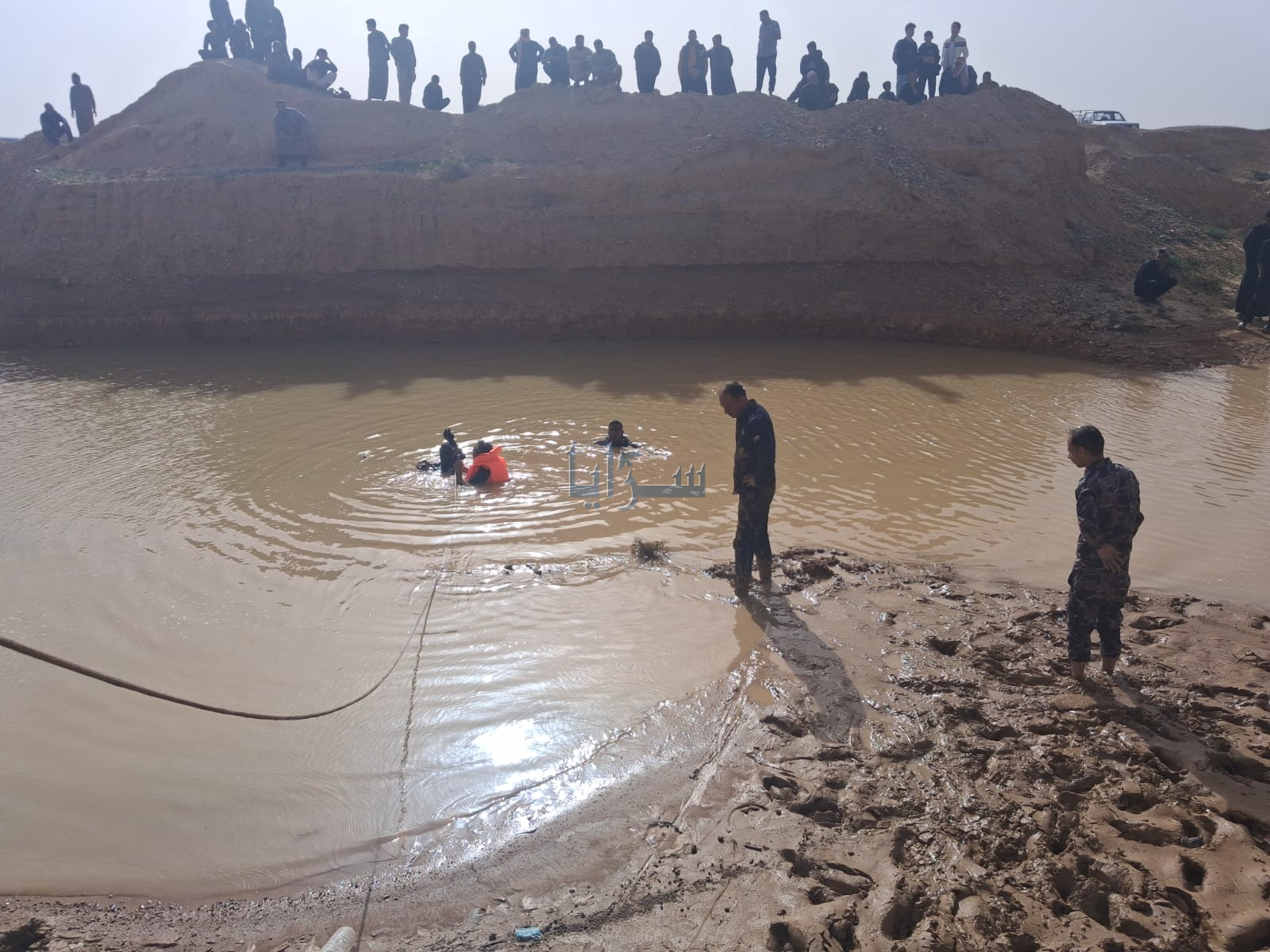 وفاة طفل وأصابة شقيقته اثر حادث غرق في منطقة القطرانة بالكرك