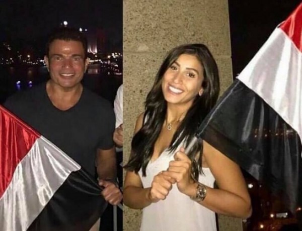 عمرو دياب يجدد شائعات زواجه من دينا الشربيني في حفل "الماسة"