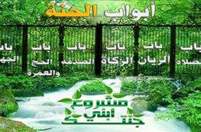 أبواب الجنة الـ8 للتذكير  ..  أسماء 