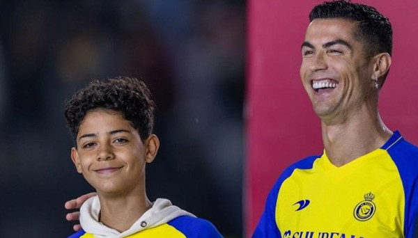بالفيديو ..  نجل كريستيانو رونالدو يُشعل مواقع التواصل بـ"الحمدلله"