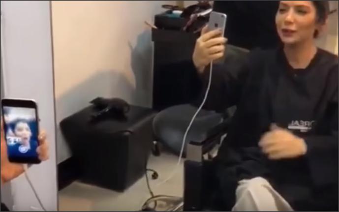 بالفيديو .. أصالة تقص شعرها "غارسون"