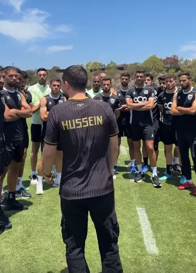 ولي العهد يتابع تدريبات النشامى في أمريكا