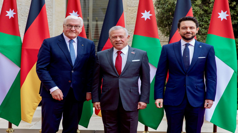 الملك يستقبل الرئيس الألماني في قصر الحسينية    