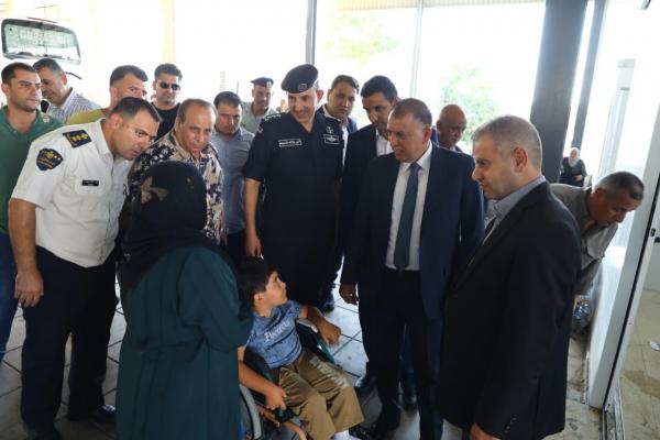 الفراية يتفقد مركز حدود جابر وساحة الشحن الجديدة