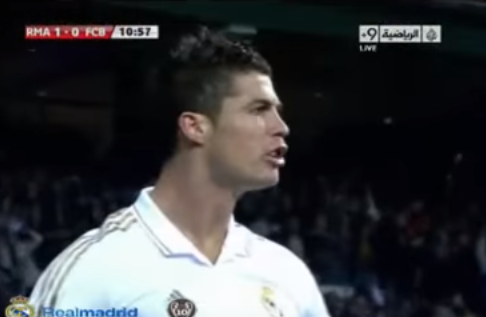 بالفيديو .. هدف كريستيانو رونالدو الصاروخي على برشلونة في الكلاسيكو 2012 