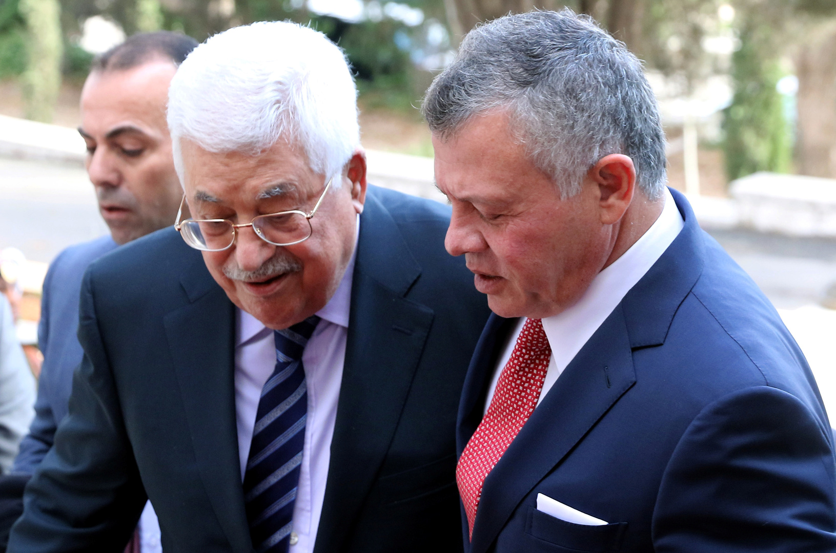 الملك يلتقي الرئيس الفلسطيني محمود عباس في عمان اليوم 