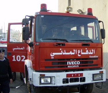حريق في مصعد بمبنى بلدية الزرقاء