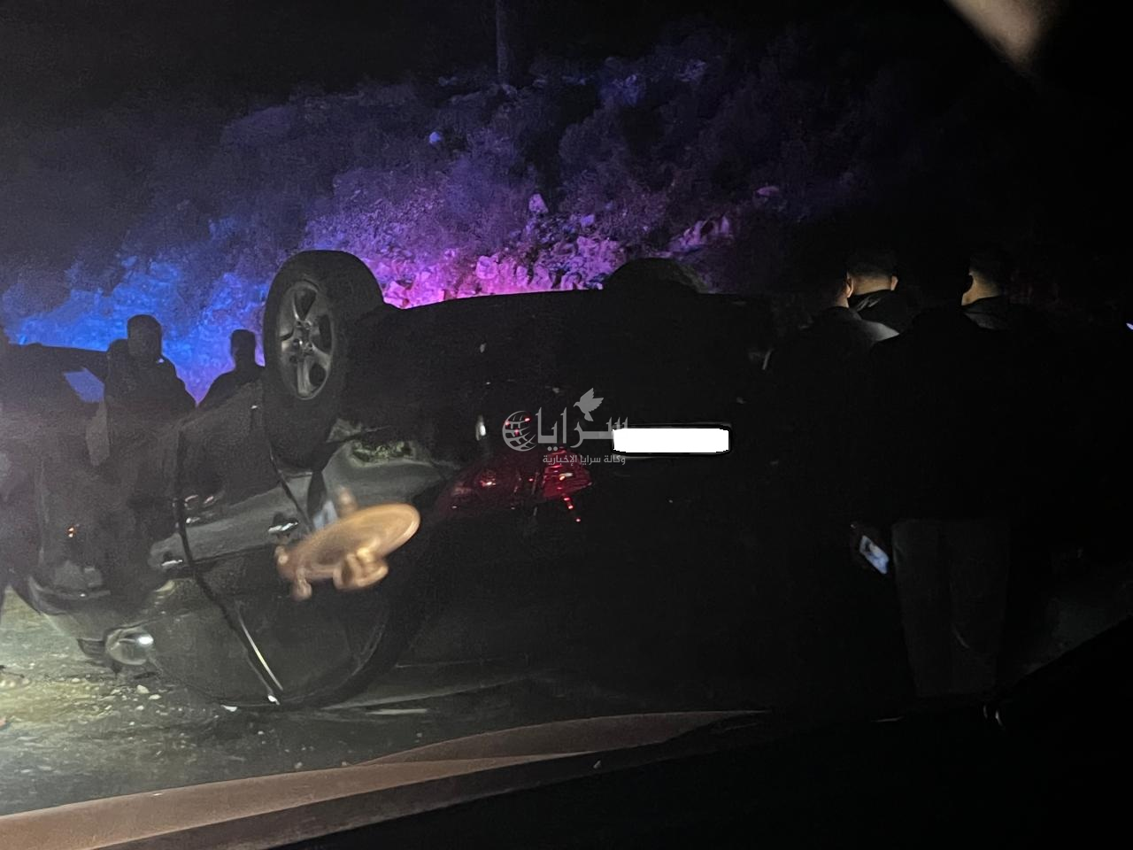 إصابة شخص بانقلاب مركبة في عجلون 