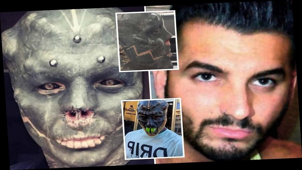 شاب يغير ملامحه ليصبح أقرب إلى الكائن الفضائي (صور)